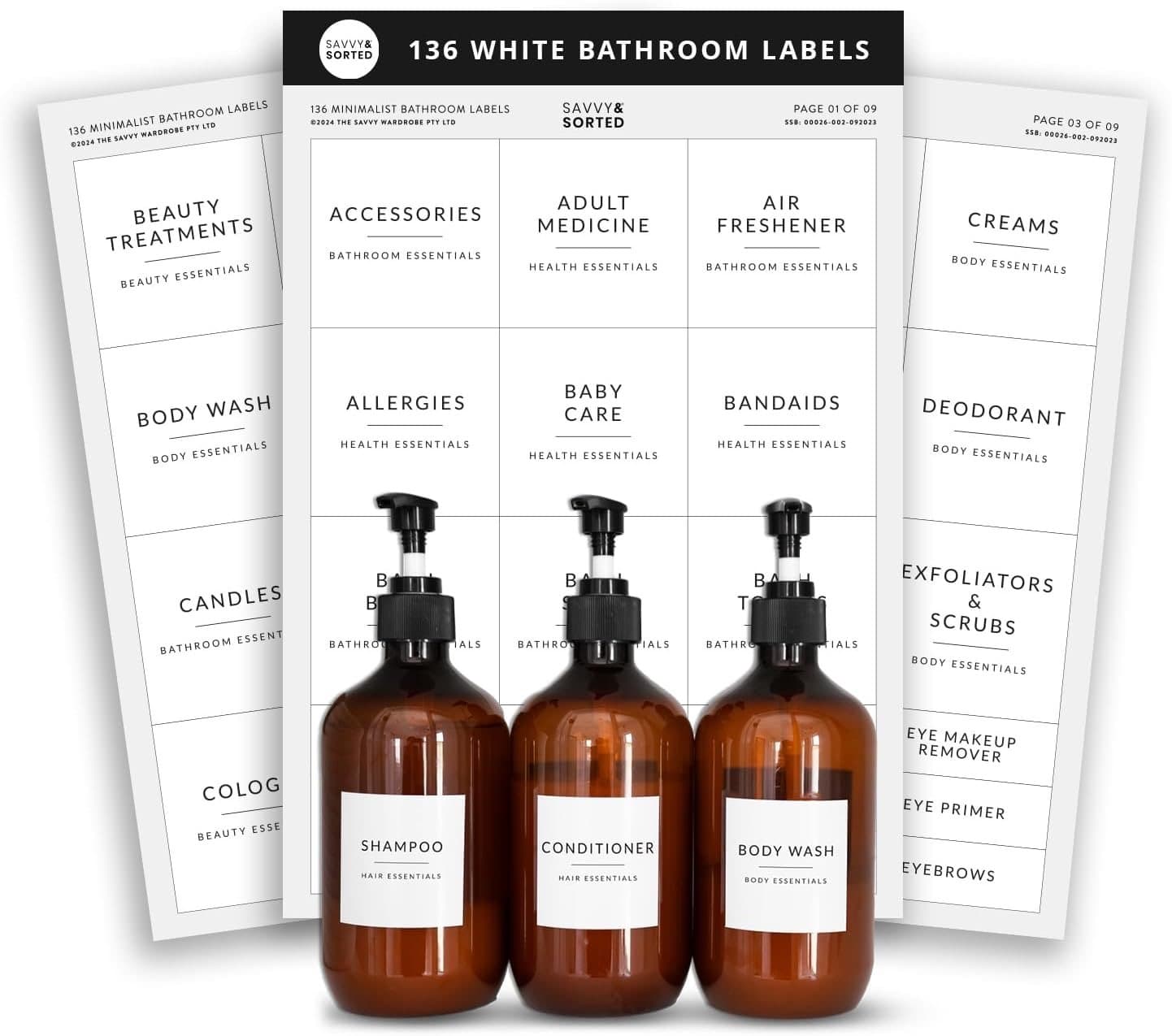 Bathroom Labels — Amazon