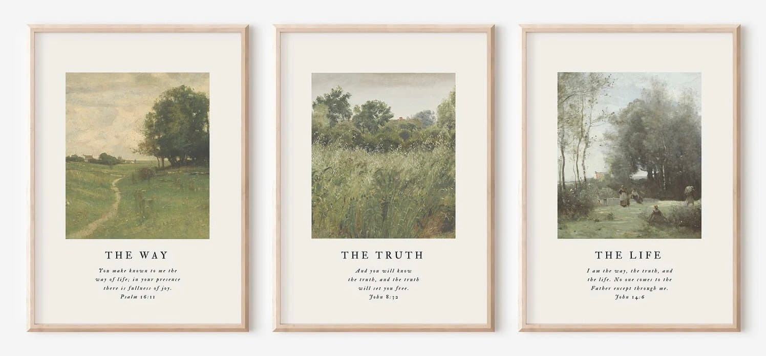 Bible Verse Set of 3 Prints — Etsy