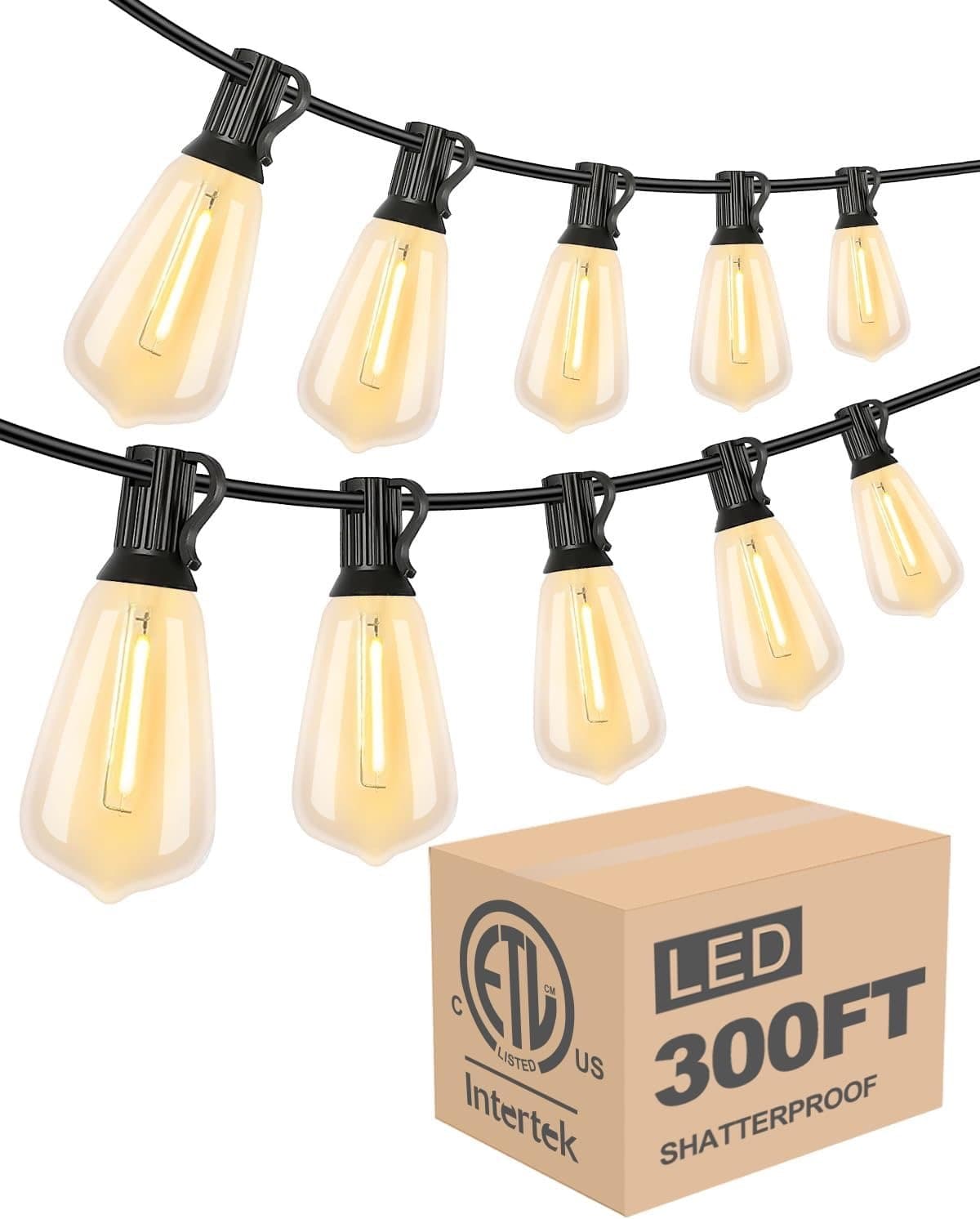 Outdoor Bistro String Lights — Amazon